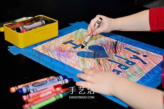 只会涂鸦也不怕！简单有创意的父亲节卡片DIY -  www.shouyihuo.com
