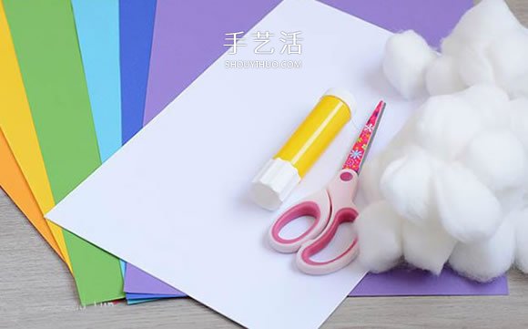 儿童手工制作彩虹教程 怎么做卡纸彩虹的方法 -  www.shouyihuo.com