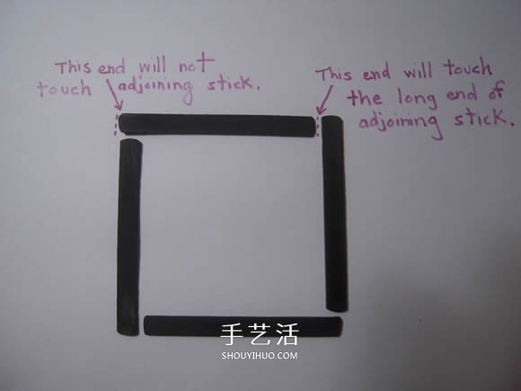 手工立方体灯笼的做法 雪糕棍制作灯笼的教程 -  www.shouyihuo.com