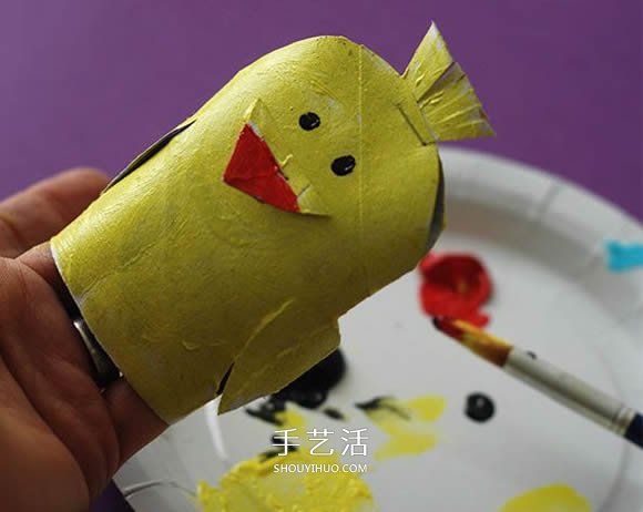 鸡窝里的小鸡手工制作 卷纸筒怎么手工做小鸡 -  www.shouyihuo.com