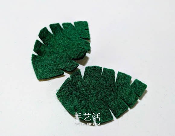 超多毛毡布花的制作方法 DIY美丽的花环头饰 -  www.shouyihuo.com