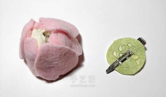 超多毛毡布花的制作方法 DIY美丽的花环头饰 -  www.shouyihuo.com