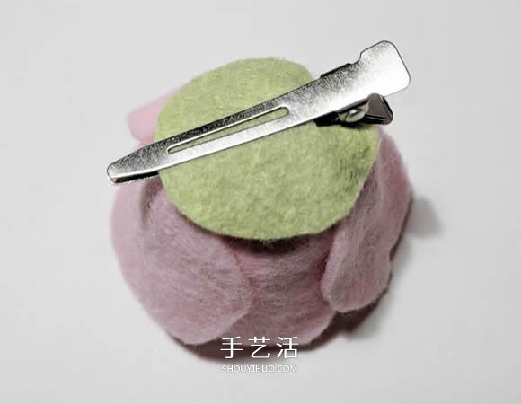 超多毛毡布花的制作方法 DIY美丽的花环头饰 -  www.shouyihuo.com