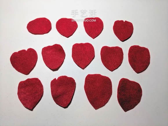 超多毛毡布花的制作方法 DIY美丽的花环头饰 -  www.shouyihuo.com