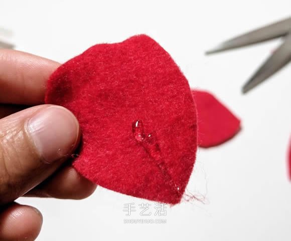 超多毛毡布花的制作方法 DIY美丽的花环头饰 -  www.shouyihuo.com