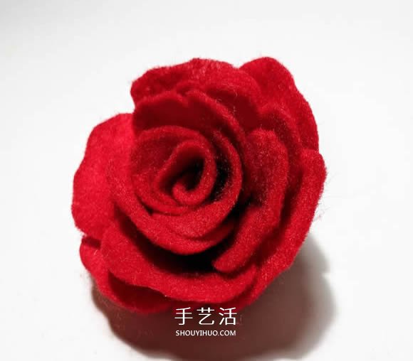 超多毛毡布花的制作方法 DIY美丽的花环头饰 -  www.shouyihuo.com