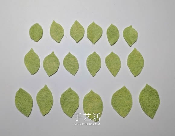 超多毛毡布花的制作方法 DIY美丽的花环头饰 -  www.shouyihuo.com