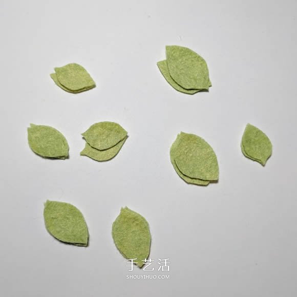 超多毛毡布花的制作方法 DIY美丽的花环头饰 -  www.shouyihuo.com