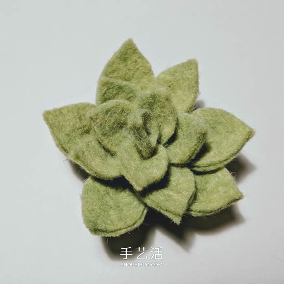 超多毛毡布花的制作方法 DIY美丽的花环头饰 -  www.shouyihuo.com