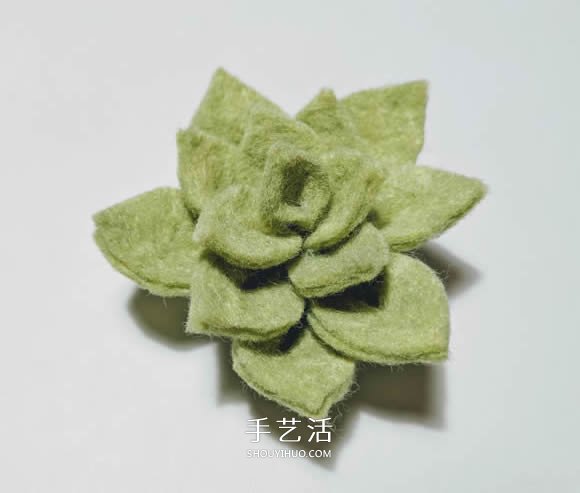 超多毛毡布花的制作方法 DIY美丽的花环头饰 -  www.shouyihuo.com