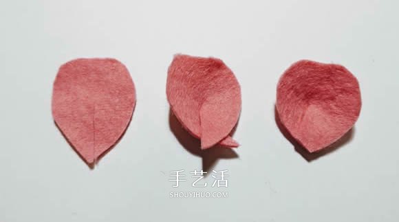 超多毛毡布花的制作方法 DIY美丽的花环头饰 -  www.shouyihuo.com