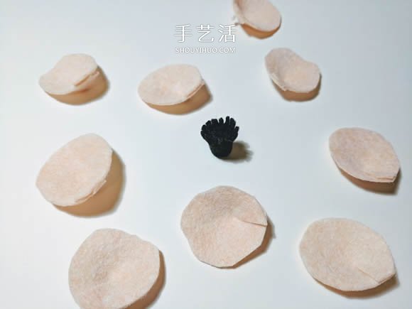 超多毛毡布花的制作方法 DIY美丽的花环头饰 -  www.shouyihuo.com