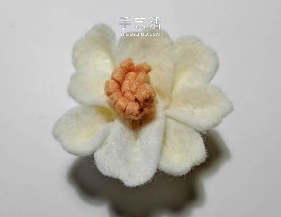 超多毛毡布花的制作方法 DIY美丽的花环头饰 -  www.shouyihuo.com