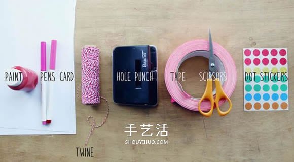 代表爱和感恩！简单又漂亮卡纸爱心挂饰制作 -  www.shouyihuo.com