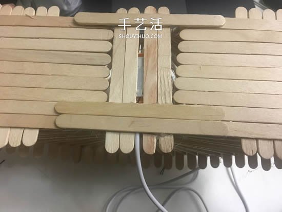 200根雪糕棍手工制作漂亮拱桥灯罩的方法教程 -  www.shouyihuo.com