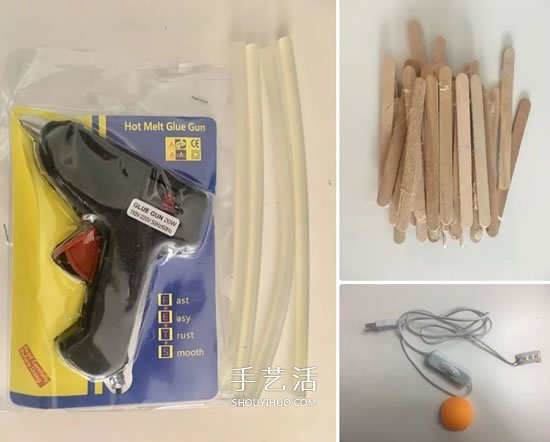 200根雪糕棍手工制作漂亮拱桥灯罩的方法教程 -  www.shouyihuo.com