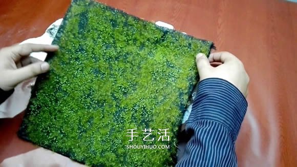 简单自制迷你池塘装饰摆件的制作方法教程 -  www.shouyihuo.com