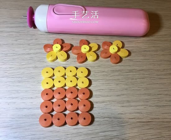 衍纸五瓣花的基础入门手工制作教程 -  www.shouyihuo.com