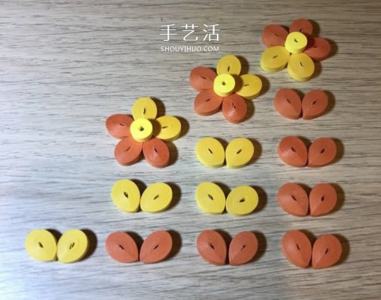 衍纸五瓣花的基础入门手工制作教程 -  www.shouyihuo.com