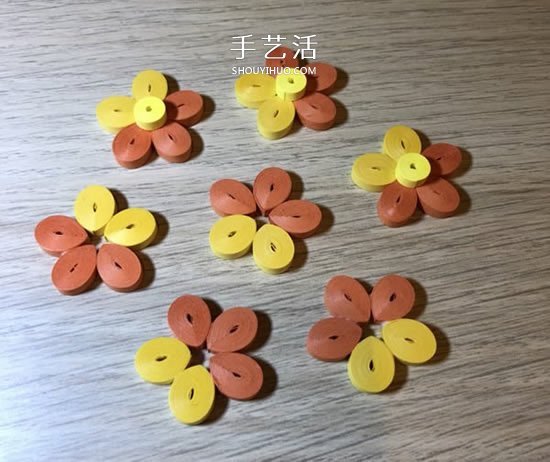 衍纸五瓣花的基础入门手工制作教程 -  www.shouyihuo.com