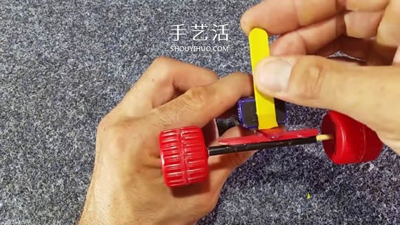 自制电动马达三轮车玩具的科技小制作教程 -  www.shouyihuo.com