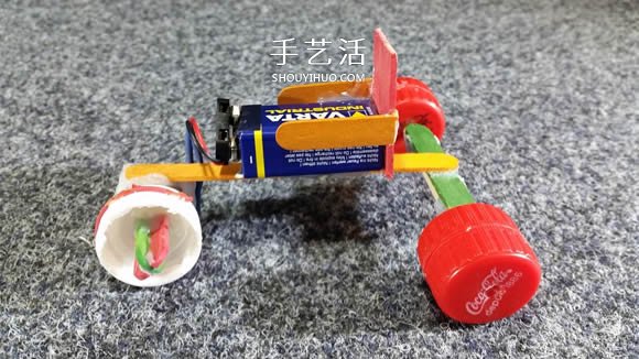 自制电动马达三轮车玩具的科技小制作教程 -  www.shouyihuo.com