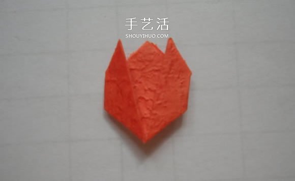 最简单折纸郁金香贴画的制作方法图解 -  www.shouyihuo.com