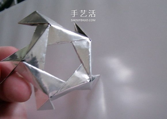 模块化折纸十二面体的折法步骤详细图解 -  www.shouyihuo.com