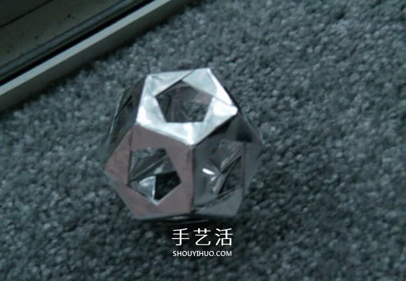 模块化折纸十二面体的折法步骤详细图解 -  www.shouyihuo.com