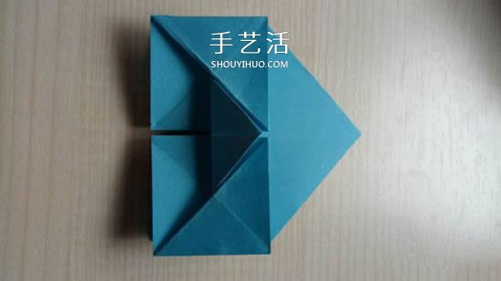 简单又漂亮玫瑰花的折纸方法图解步骤 -  www.shouyihuo.com