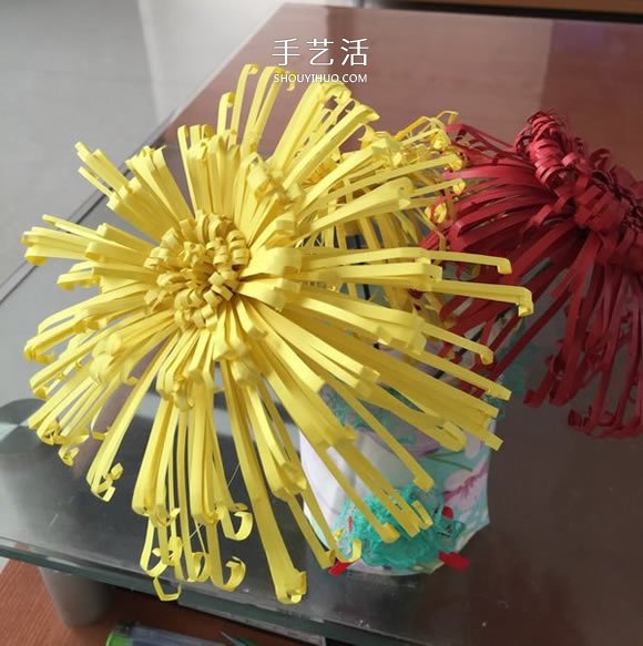 重阳节大菊花的制作方法 简单又美丽！ -  www.shouyihuo.com