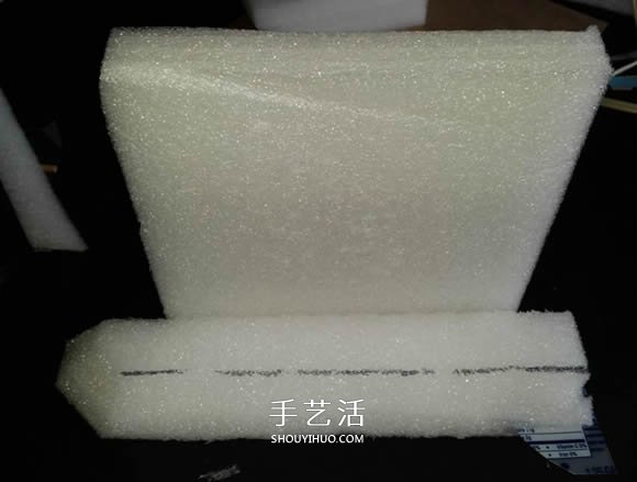 用泡沫板做双体帆船的制作方法图解教程 -  www.shouyihuo.com