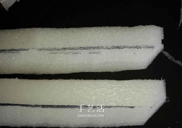 用泡沫板做双体帆船的制作方法图解教程 -  www.shouyihuo.com