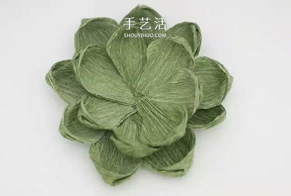 皱纹纸手工制作逼真多肉植物装饰摆件的方法 -  www.shouyihuo.com