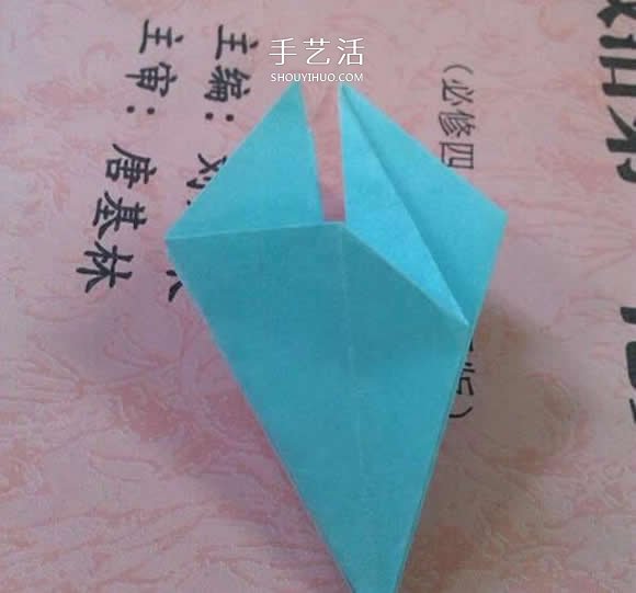 简单折纸百合花的折叠方法过程图解 -  www.shouyihuo.com