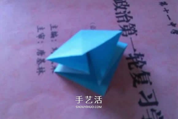 简单折纸百合花的折叠方法过程图解 -  www.shouyihuo.com