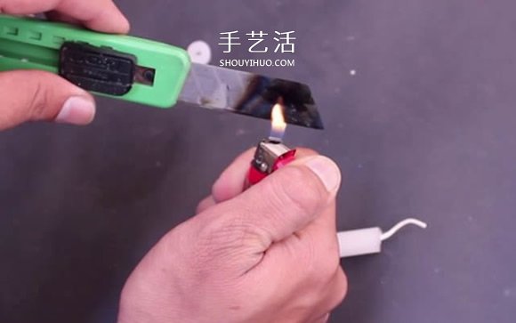 自制两轮橡皮筋动力车玩具的制作方法图解 -  www.shouyihuo.com