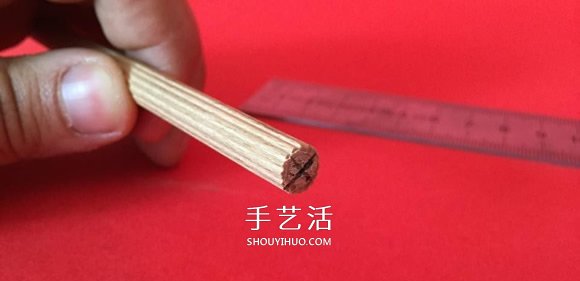 自制弹射旋转竹蜻蜓玩具的制作方法图解 -  www.shouyihuo.com