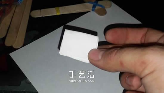 自制雪糕棍弹弓的制作方法图解 -  www.shouyihuo.com