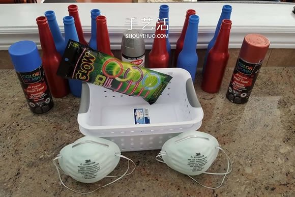 玻璃瓶手工制作嘉年华抛圈玩具教程 -  www.shouyihuo.com