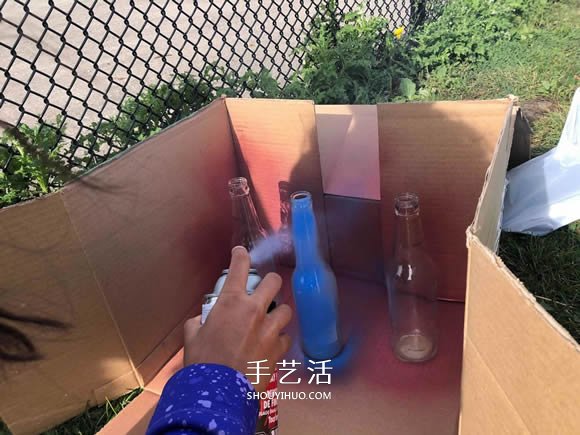 玻璃瓶手工制作嘉年华抛圈玩具教程 -  www.shouyihuo.com