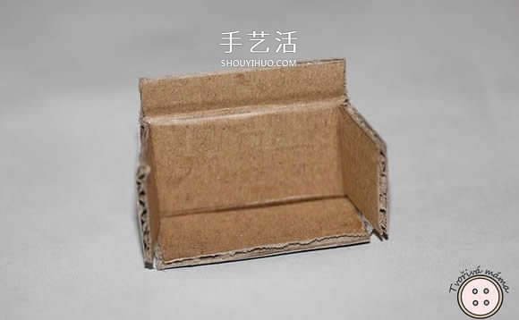 瓦楞纸板手工制作微型扶手椅图解教程 -  www.shouyihuo.com