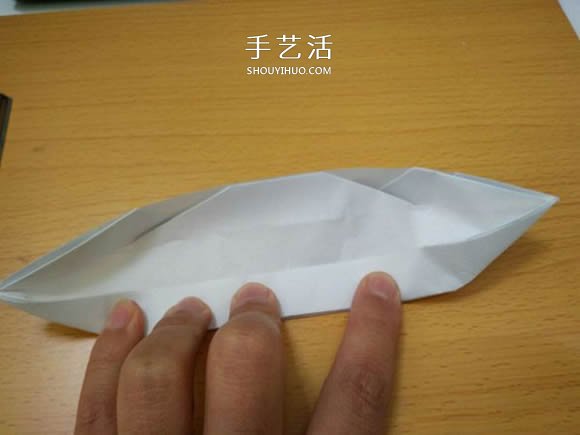 折纸乌篷船的方法图解教程 -  www.shouyihuo.com