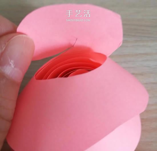 简单又漂亮纸玫瑰花的做法图解 -  www.shouyihuo.com