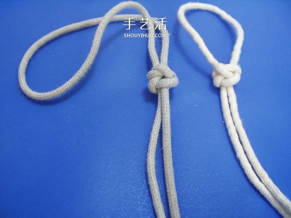两股绳水手结的打法图解 -  www.shouyihuo.com
