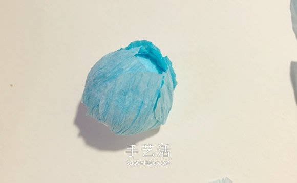 简单又漂亮的皱纹纸洋牡丹做法图解 -  www.shouyihuo.com