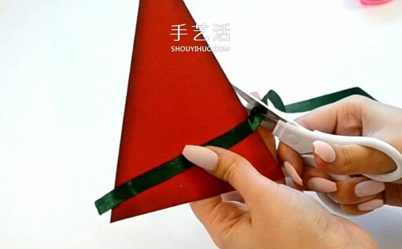 自制圣诞树爆炸盒的方法详细步骤图解 -  www.shouyihuo.com