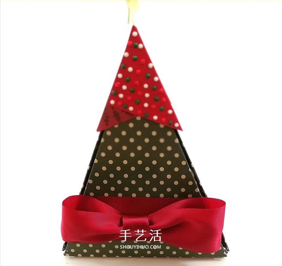 自制圣诞树爆炸盒的方法详细步骤图解 -  www.shouyihuo.com