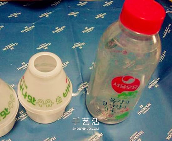 塑料瓶手工制作卡通小猪存钱罐 -  www.shouyihuo.com