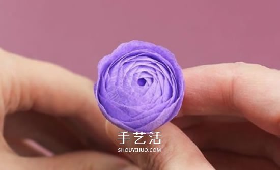 皱纹纸手工制作超美玫瑰花图解 -  www.shouyihuo.com